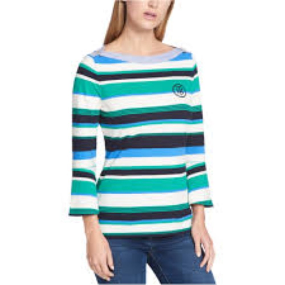 Tommy Hilfiger Stripe Bell Sleeve Shirt